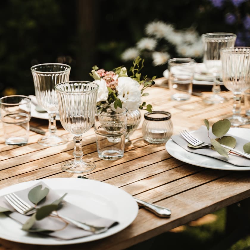 Luxury catering setup